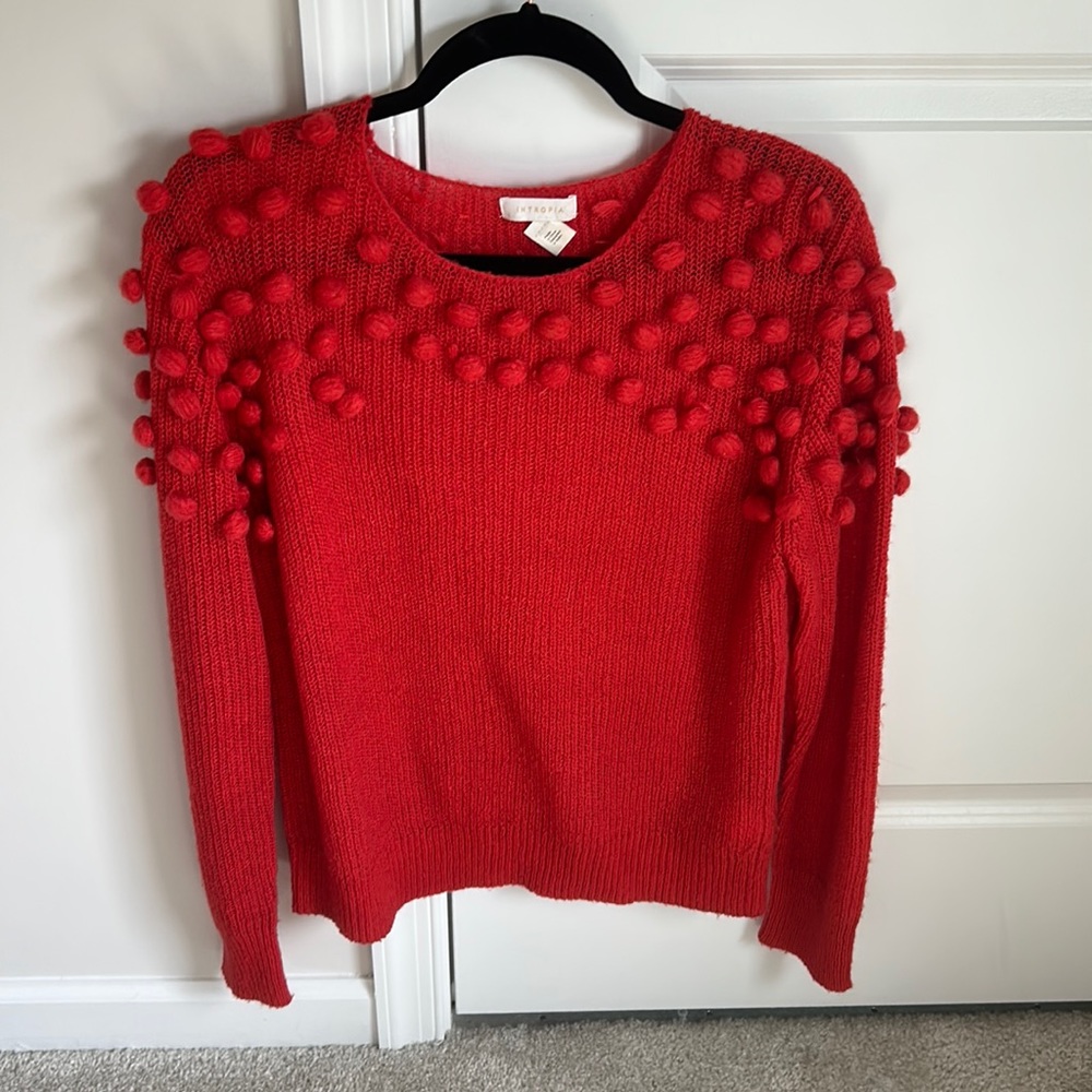 Anthropologie PomPom sweater